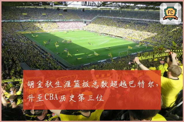 胡金秋生涯篮板总数超越巴特尔，升至CBA历史第三位